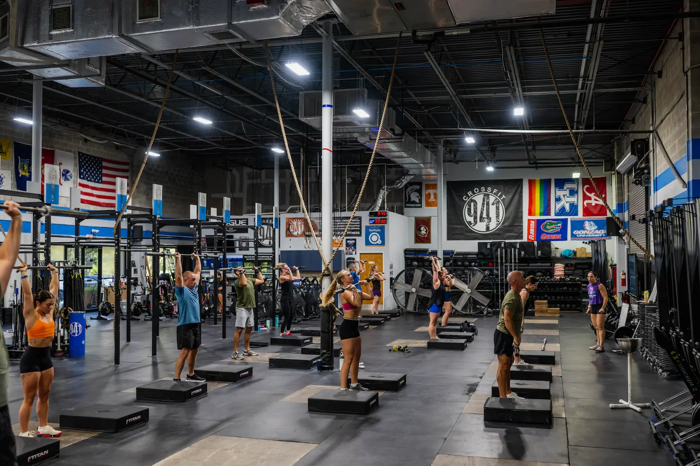 CrossFit class in session at CrossFit 941 in Bradenton
